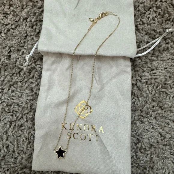 Kendra Scott Gold Necklace with Black Star Pendant - Picture 1 of 1